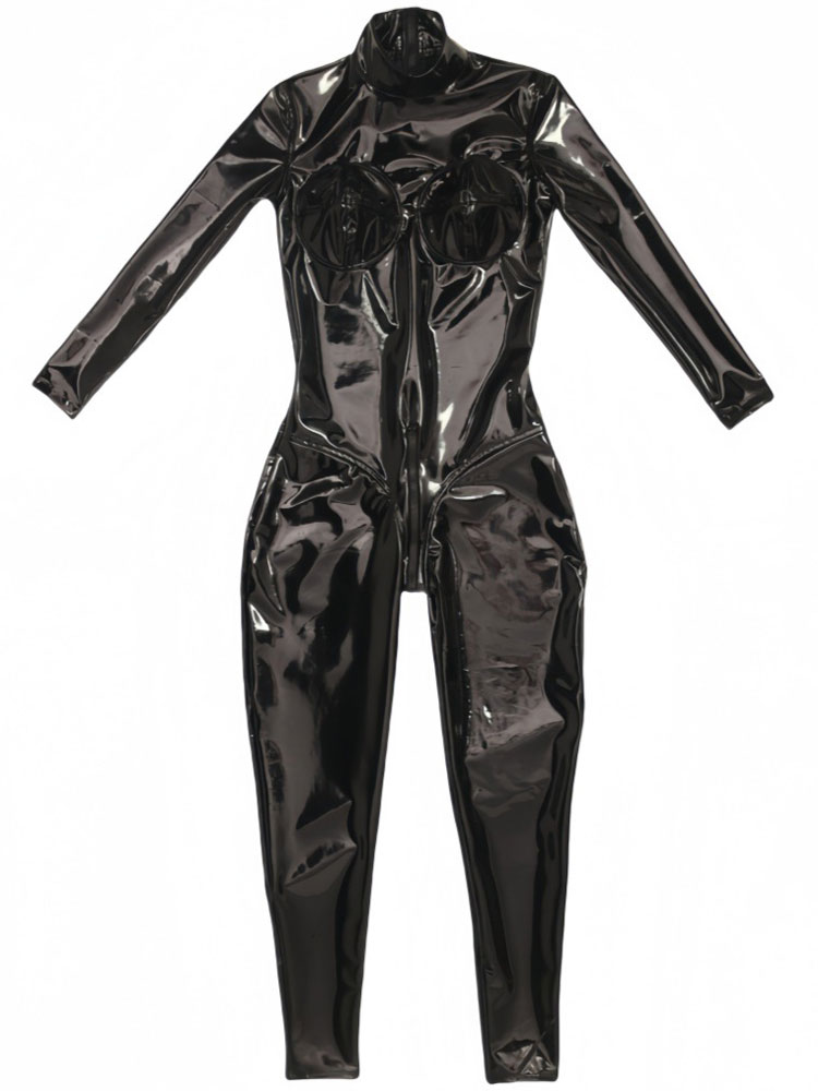 Shapewear Bodysuit Firm - Jumpsuit Amonia Lateks PU Seksi Pakaian