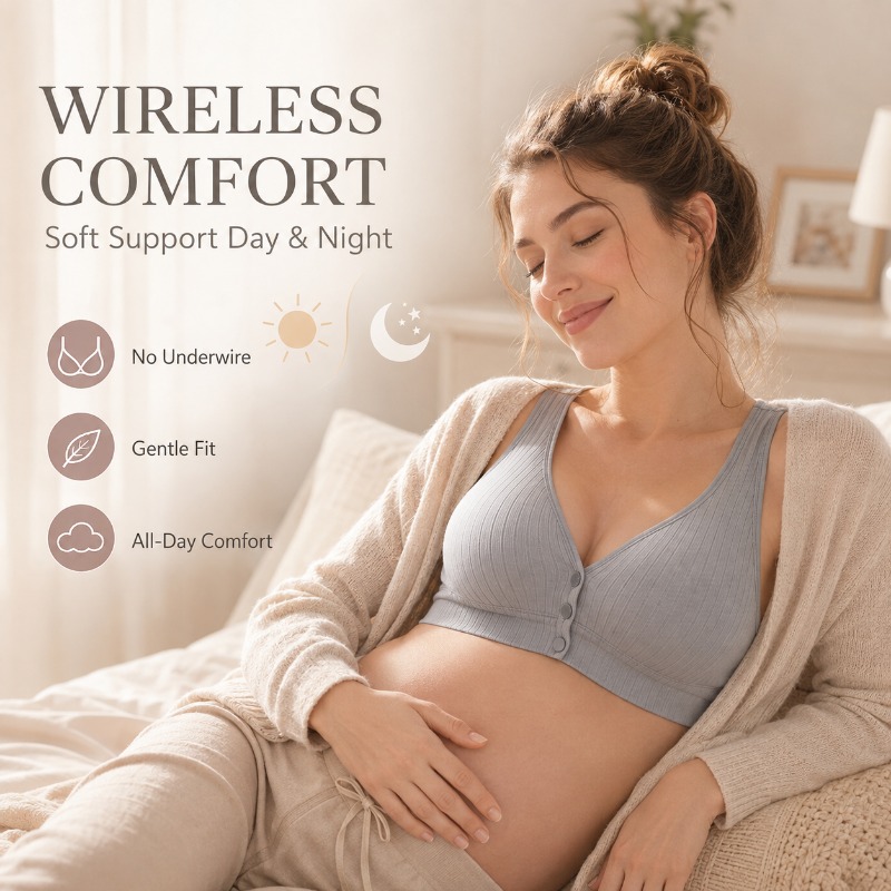 Bra Menyusui Wanita, Bra Hamil - Nursing Bra Sleep ulasan dan harga